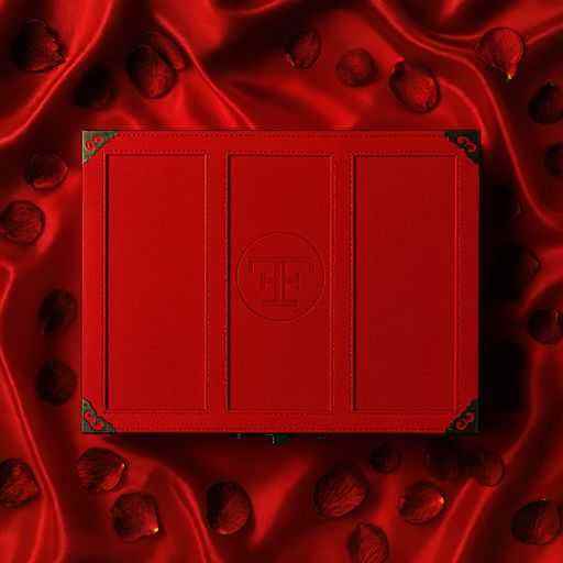 Luxury BDSM Gift Box for couples - handmade red fetish box with discreet shipping and elegant design.